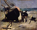 Edouard Manet Tarring the Boat painting